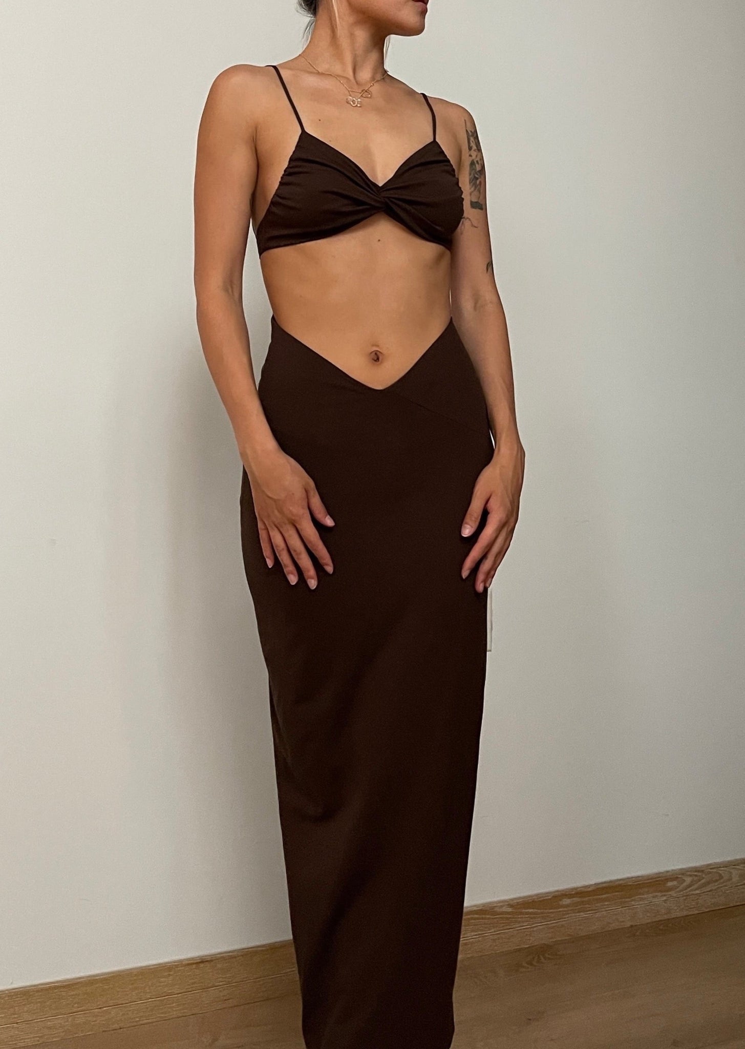 Danny Dress In Brown JIN GIORGIO Danny Dress In Brown JIN GIORGIO